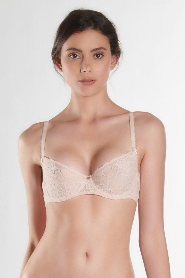 Aubade Rosessence Half Cup Bra Nude 34D Size: 34D