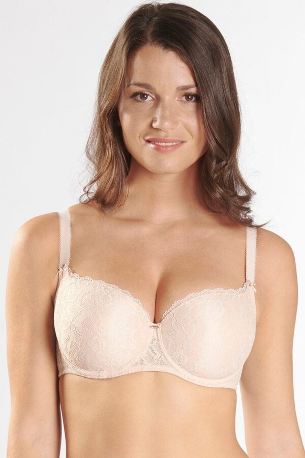 Aubade Rosessence Nude Comfort Moulded Half Cup Bra Size: 38C