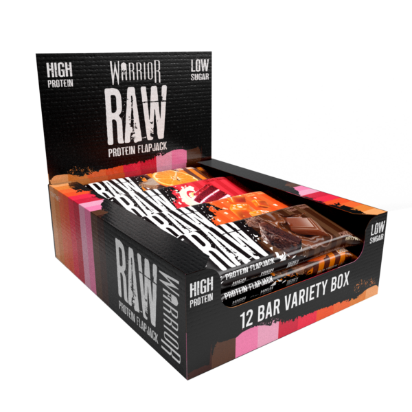 Warrior RAW Protein Flapjack - 12 Bars Variety 12 Bars