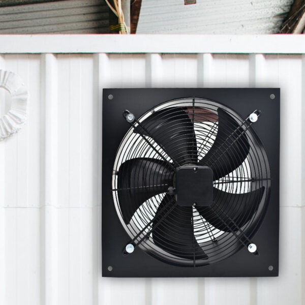 Black 22 inch Ventilation Wall Mounted Exhaust Axial Fan