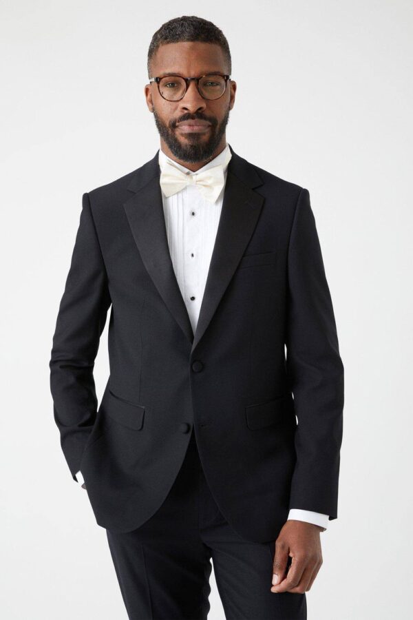Mens Slim Fit Black Tuxedo Suit Jacket