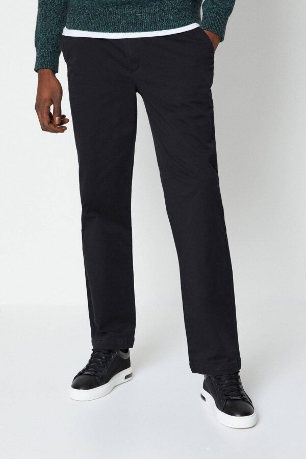 Mens Straight Fit Chino Trousers