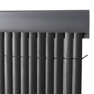 Set of 5 Garden Privacy 1M Profile Cover for Mat Screen Border Panel Fence Dark grey