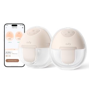 eufy Security Electric Breast Pump, Wearable and Hands Free E10 White