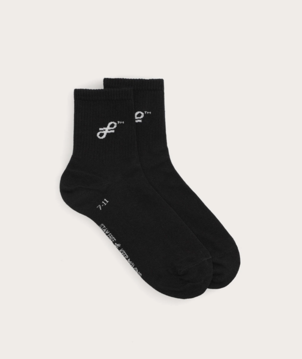 Socks FOM Active Black/ Off-White Knot (Size 4-7)