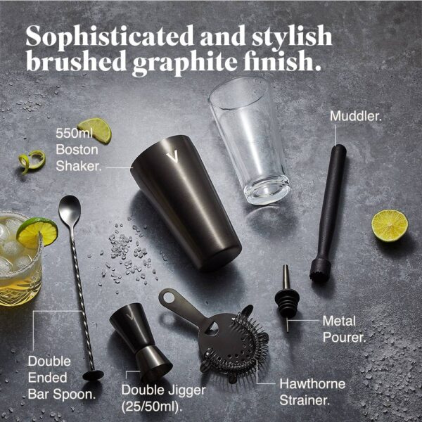 Boston Graphite Cocktail Set 6pc - Image 2