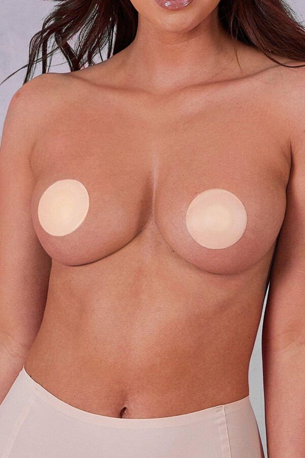 Womens Perky Pear Seamless Nipple Protectors - beige - One Size, Beige