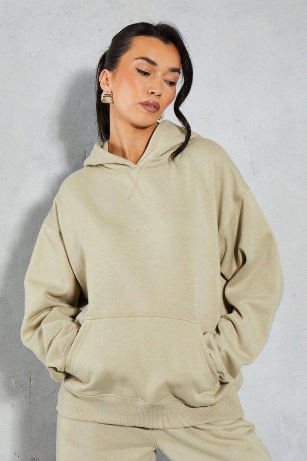 Womens Branded Oversized Hoodie - sage - 8, Sage