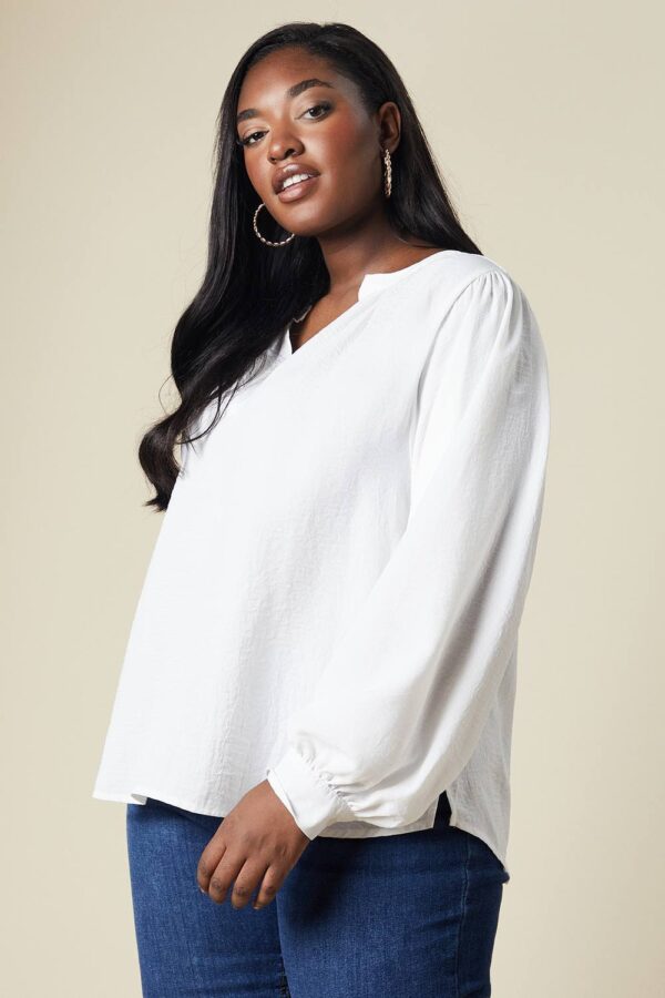 Womens Curve Overhead Shirt - Ivory - 20