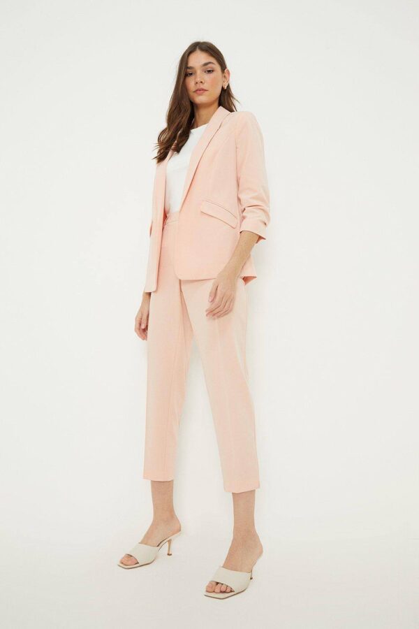 Womens Slim Leg Tailored Ankle Grazer Trouser - Blush - 16