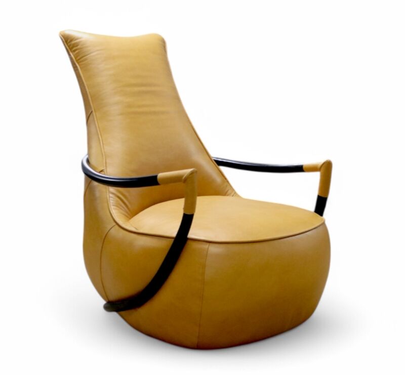 Brighton Vintage Nappa Sandy Brown Leather Armchair