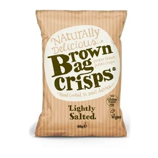 Brown Bag Crisps - Lightly Salted 40g