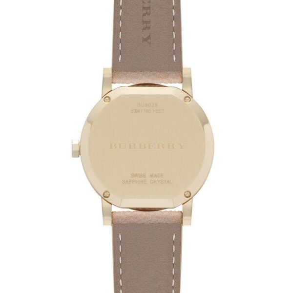 Burberry BU9026 The City Champagne Dial Check Strap Women's Watch - Image 3