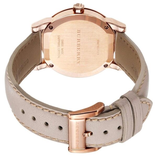 Burberry BU9109 Rose Gold Tone Beige Check Dial Women's Watch - Image 2