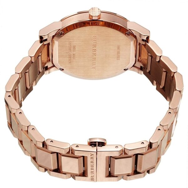 Burberry BU9353 Taupe Chronograph Dial Rose Gold Plated Steel Men's Watch - Image 2