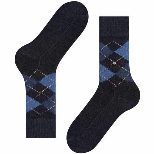 Preston Socks - Argyle Dark Blue