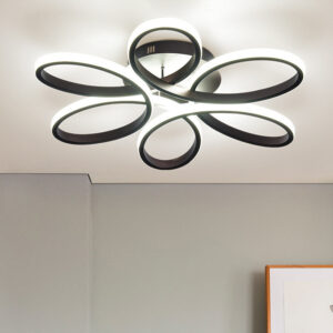 Acrylic Light-Adjustable LED Semi-Flush Mount Ceiling Light