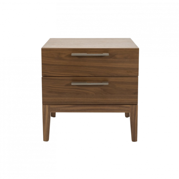 Calla 2 Drawer Bedside-Walnut