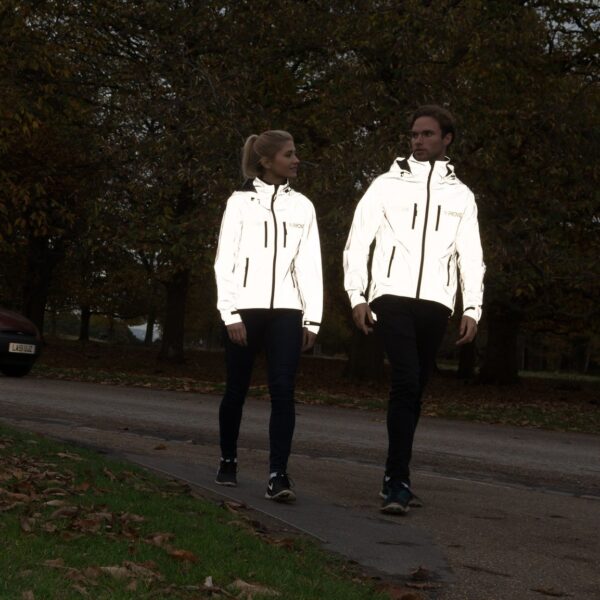 Men's Reflective Waterproof Hooded Jacket - Image 2