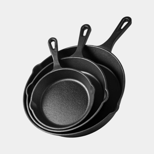 Cast Iron Cookware Set - 3 pans