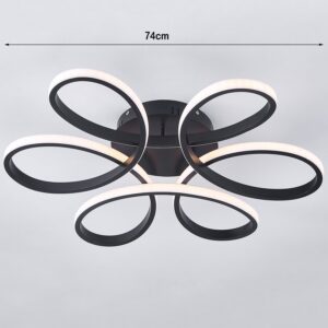 Modern Acrylic Petal LED Semi Ceiling Light