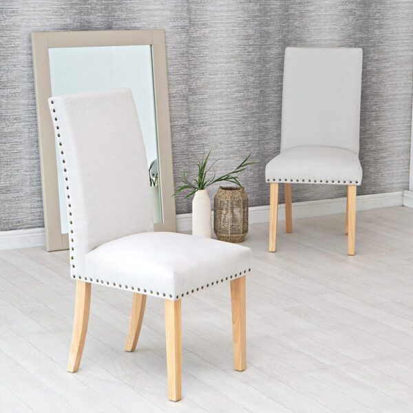 Wimborne Beige Straight Back Dining Chair