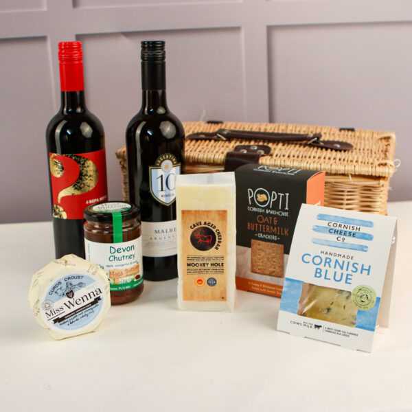 Westcountry Cheese & Wine Hamper - Standard Box