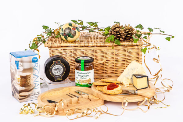 Cheeseboard and Cheese Hamper - Wicker Hamper