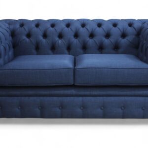 Chesterfield 2 Seater Settee Charles Midnight Blue Sofa Offer