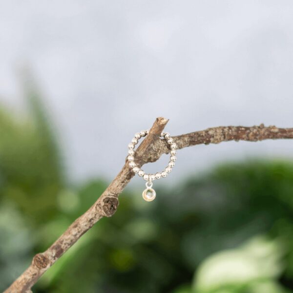 Citrine Birthstone Ring | Metal: Sterling Silver | Size: 6.5cm