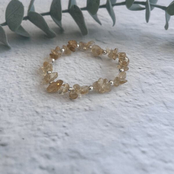 Citrine Crystal Bracelet | Metal: Sterling Silver | Bracelet length: 17.5cm