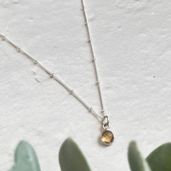 Citrine Necklace | Necklace Length: 18 Inch