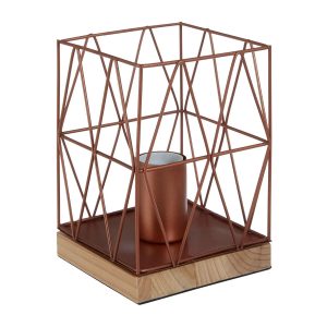 Copper Wire Geometric Table Lamp - Funky Chunky Furniture