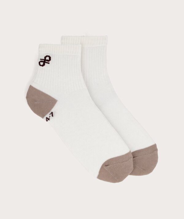 Socks FOM Active - Cream & Stone (Size 4-7)