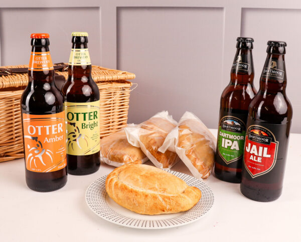 Devon Ales & Cornish Pasties Hamper - Printed Box