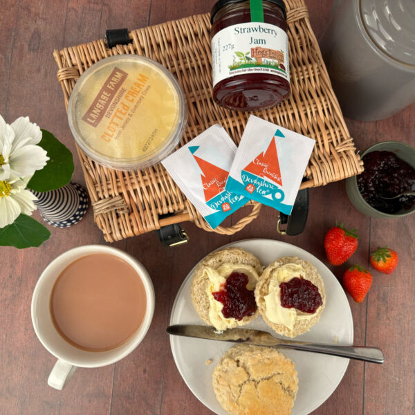 Gluten Free Cream Tea for Two Hamper - Afternoon Tea Delivery - Printed Box