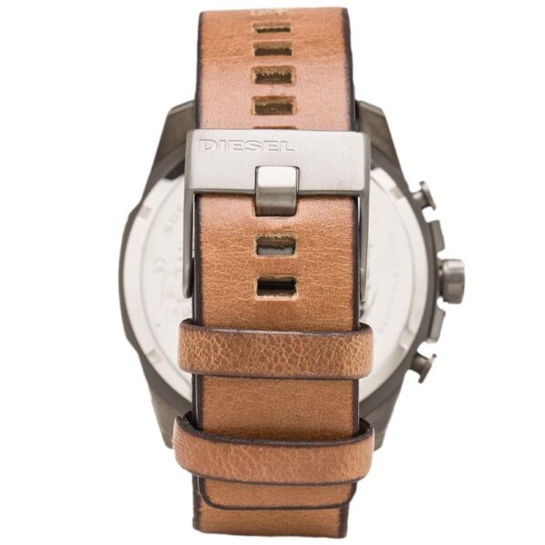 Diesel DZ4280 Mega Chief Brown Leather Men's Watch - Image 2