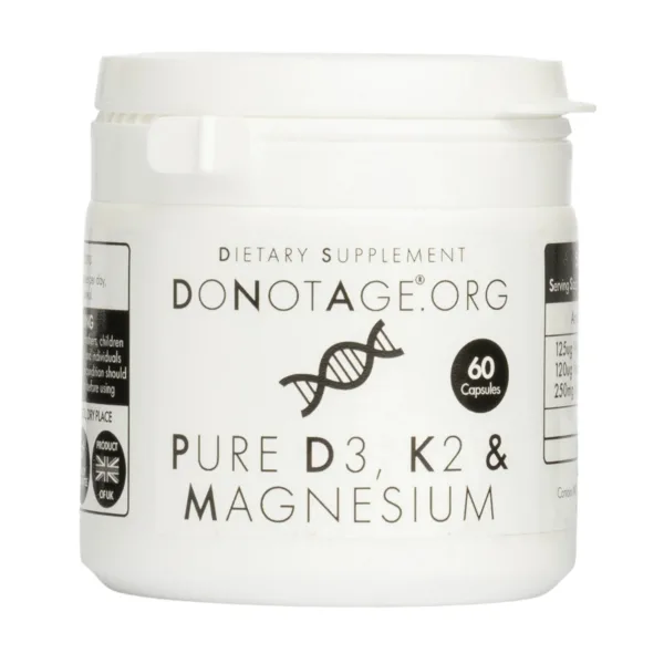 Do Not Age Pure Vitamin D3, K2 & Magnesium  | 30 Capsules