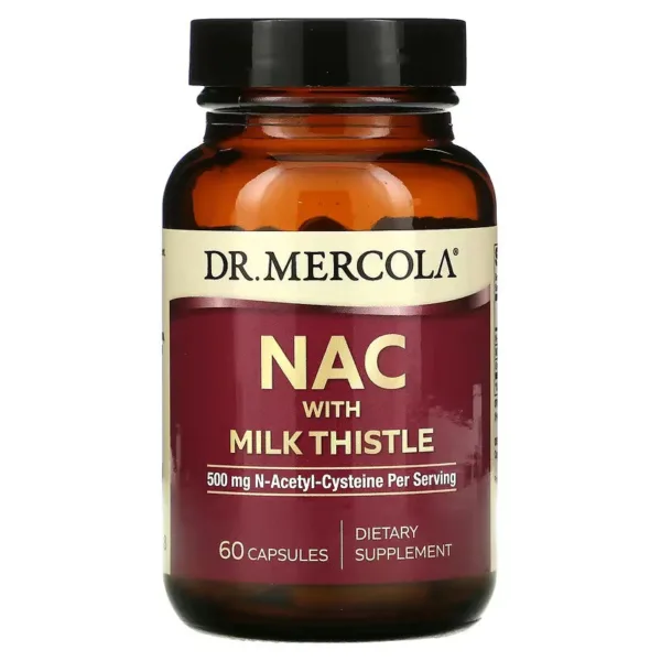 Dr Mercola NAC Liver Support with Milk Thistle  | 60 Capsules