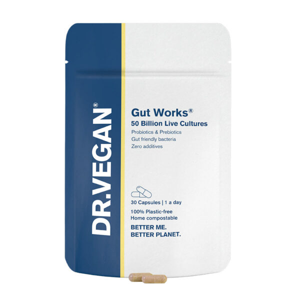 DR.VEGAN Gut Works Probiotics | 30 Capsules