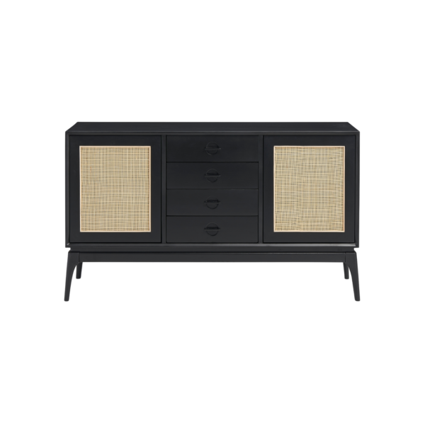 Elder Sideboard-Black & Natural