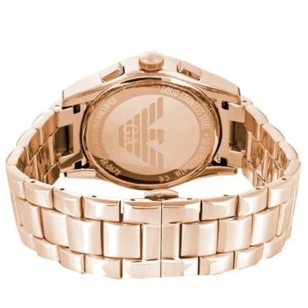 Emporio Armani AR0365 Rose Gold Chronograph Men's Watch - Image 2