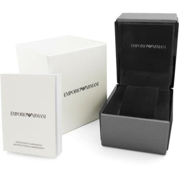 Emporio Armani AR11351 Chronograph Black Leather Men's Watch - Image 3
