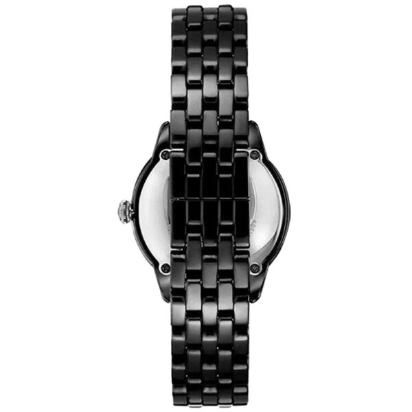 Emporio Armani AR1478 Ladies Ceramica Black Crystal Watch - Image 2