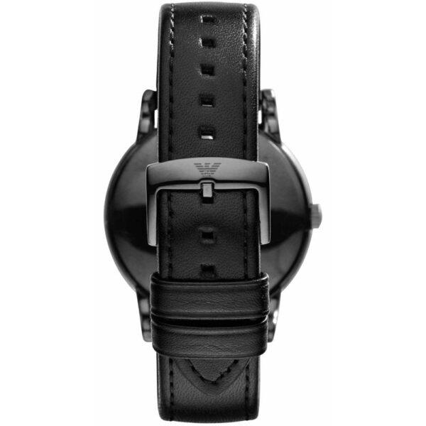 Emporio Armani AR1732 Luigi Classic Black Leather Strap Men's Watch - Image 2