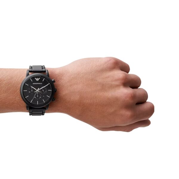 Emporio Armani AR1895 Luigi Black Chronograph Men's Watch - Image 3