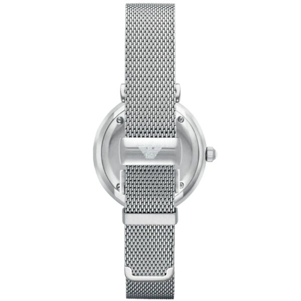 Emporio Armani AR1955 Mother Of Pearl Mesh Bracelet Ladies Watch - Image 2