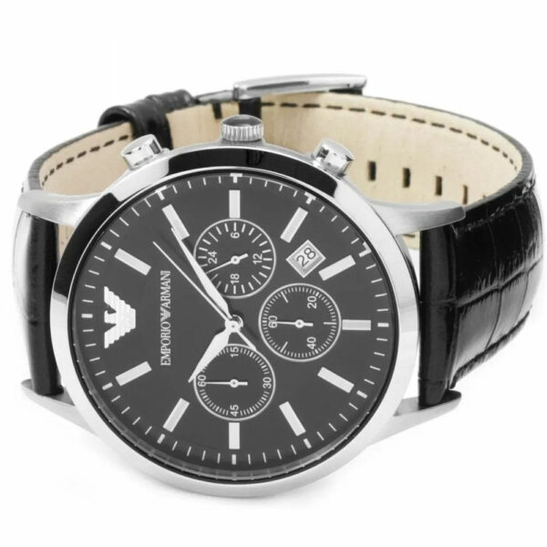 Emporio Armani AR2447 Men's Renato Chronograph Watch Black - Image 3