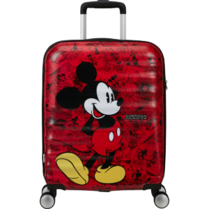 American Tourister Disney Wavebreaker Cabin luggage Mickey Comics Red