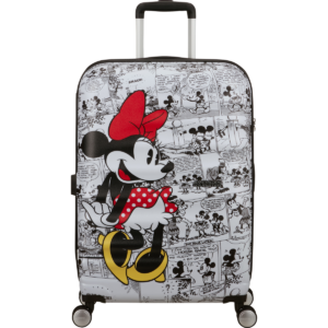 American Tourister Disney Wavebreaker Cabin luggage Minnie Comics White